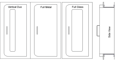 Safeguard Series Semi Recessed Fire Extinguisher Cabinets