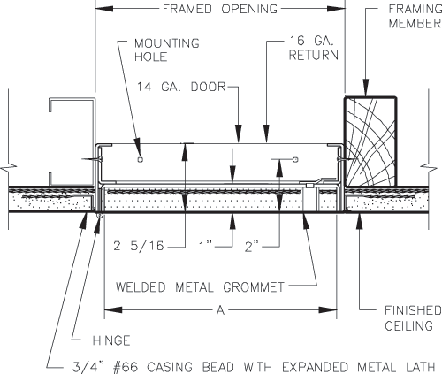 Recessed Plaster Access Door