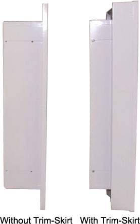 Adjustable fire extinguisher cabinet