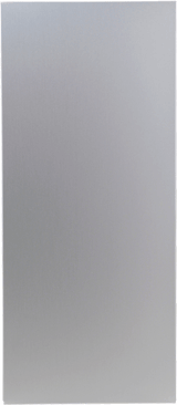 Aluminum Finish, Solid Metal Door