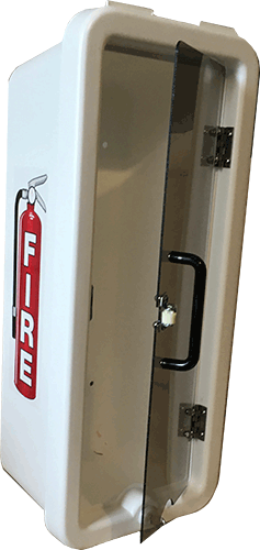 Open Plastic Fire Extinguisher Cabinet