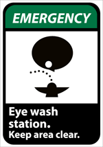 Eye Wash Station Sign