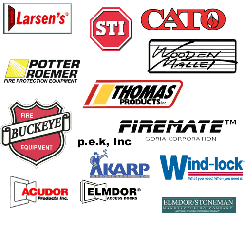 Acudor, Buckeye, Cato, Elmdor, Goria, Karp, Larsens, Potter Roemer, Thomas Products, STI, Wind-lock, Wooden Mallet