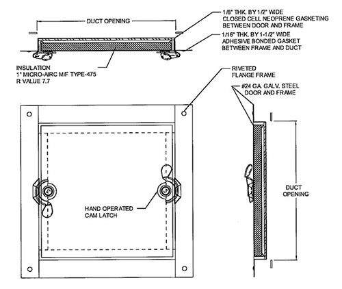 Self Stick Duct Access Door