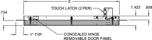 Recessed Aluminum Drywall Access Door