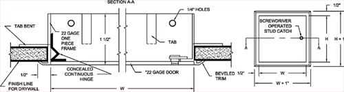 Press Fit Access Door