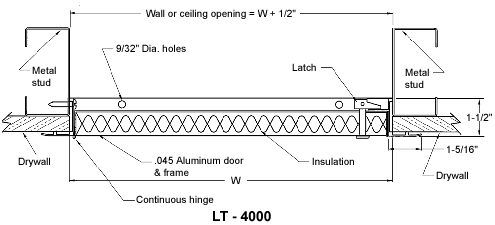 Aluminum Access Door