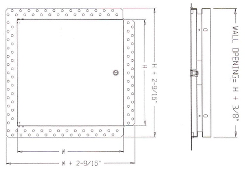 Flush Drywall Access Door