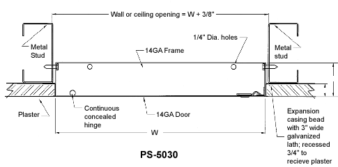 Flush Plaster Access Door