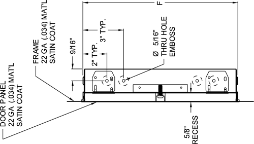 Recessed Drywall Access Door