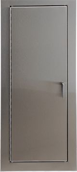 Stainless Steel Finish, Full Metal Door, Cam Latch and Turn Handle