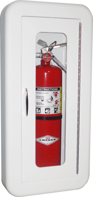 Semi Recessed Plastic Fire Extinguisher Cabinet By Cato