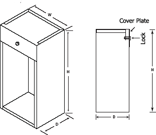 Surface Mounted Fire Extinguisher Cabinets