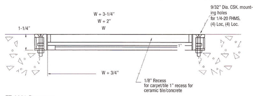 Acudor Aluminum Floor Door