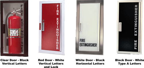 Larsen S Gemini Series Semi Recessed Fire Extinguisher Cabinets