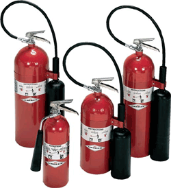 Larsen's Carbon Dioxide Fire Extinguishers
